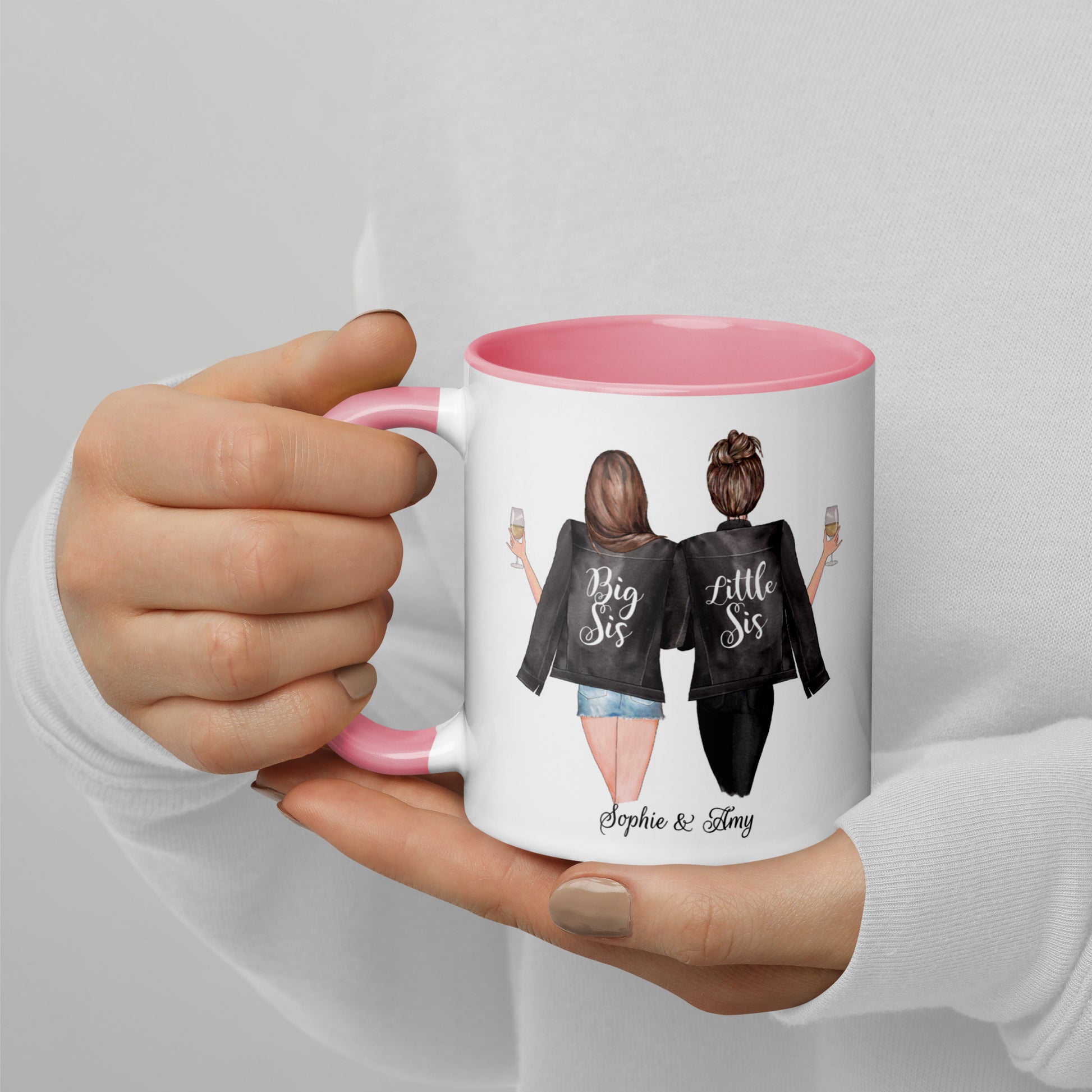 best presents for sister, 2 sisters mug personalised