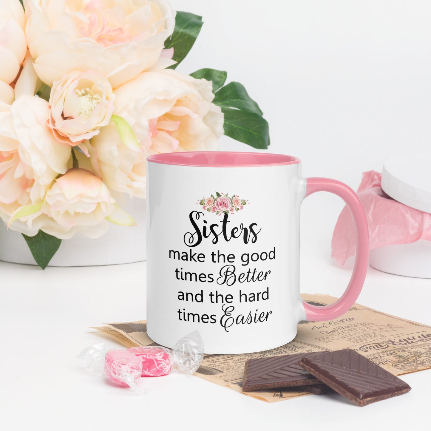 3 sisters mug, personalised sister cups, best sister mug, 11oz