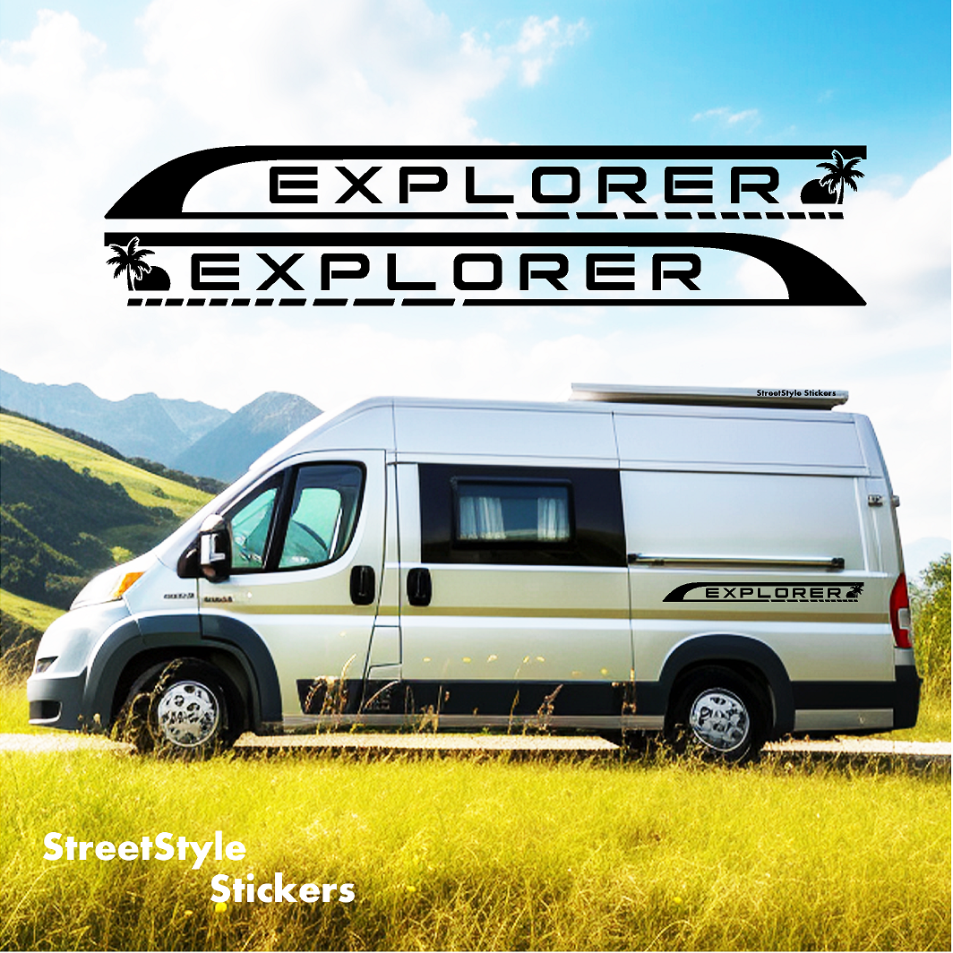 Explorer Campervan Stickers Decals Graphics