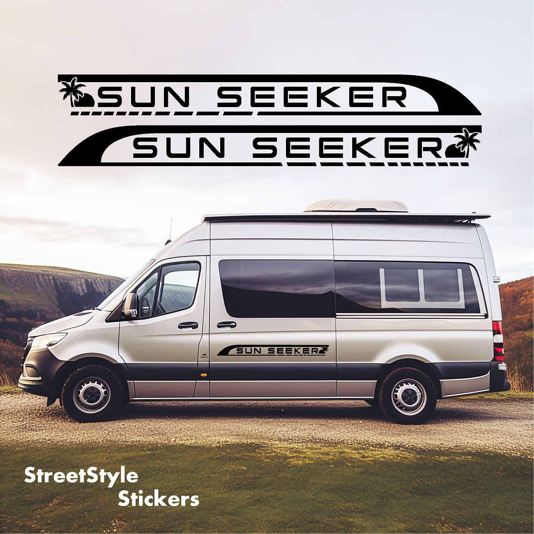 Sun seeker campervan stickers