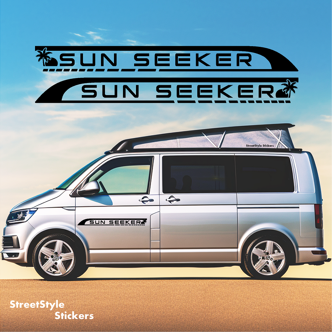 Sun seeker campervan stickers