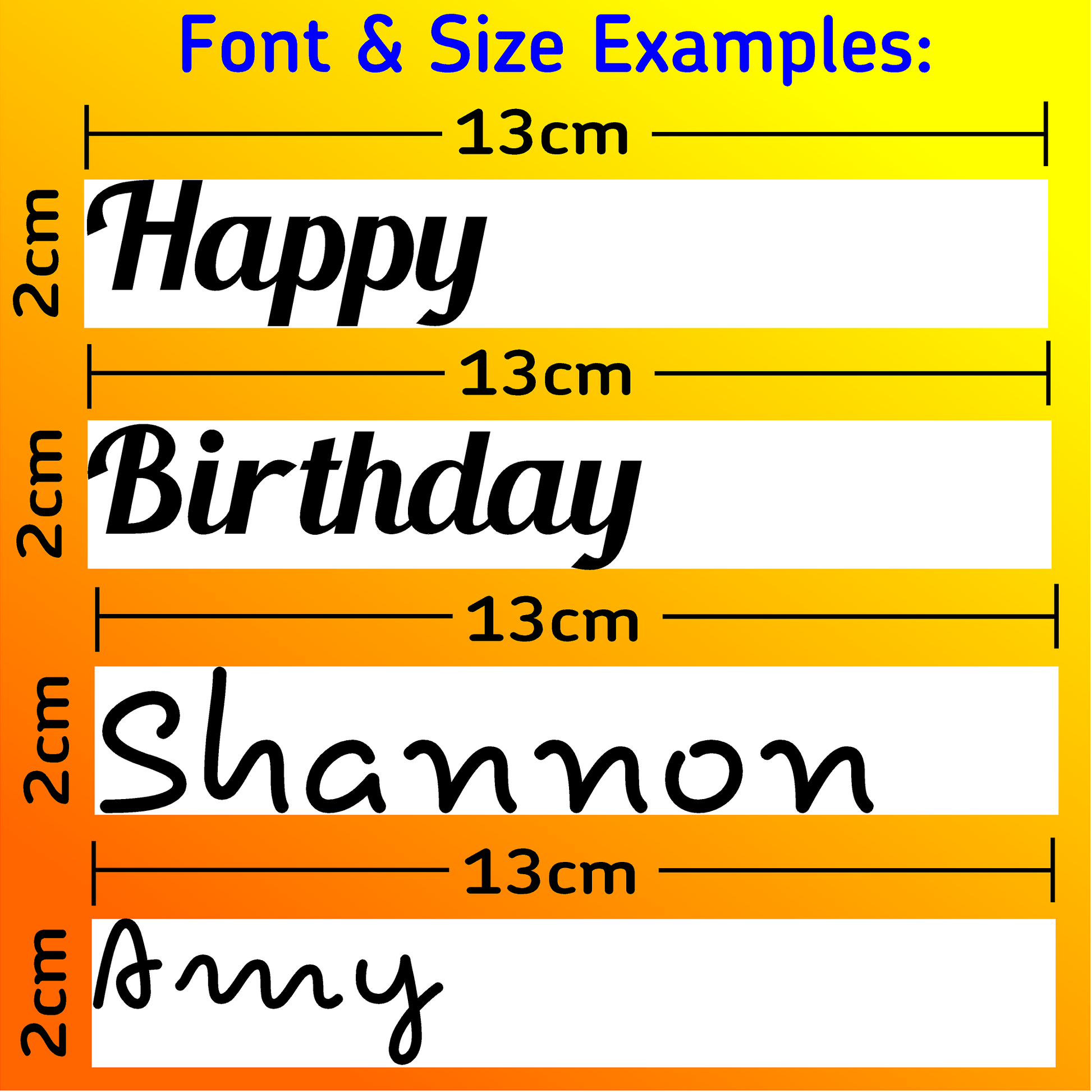 Personalised Name Sticker