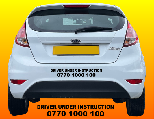 Driver Under Instruction Phone Number Stickers Decals Graphics