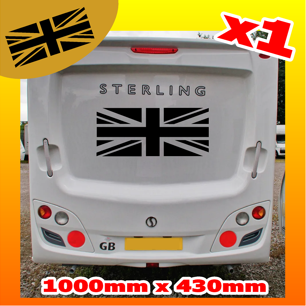 Union Jack Normal Camper Van Sticker