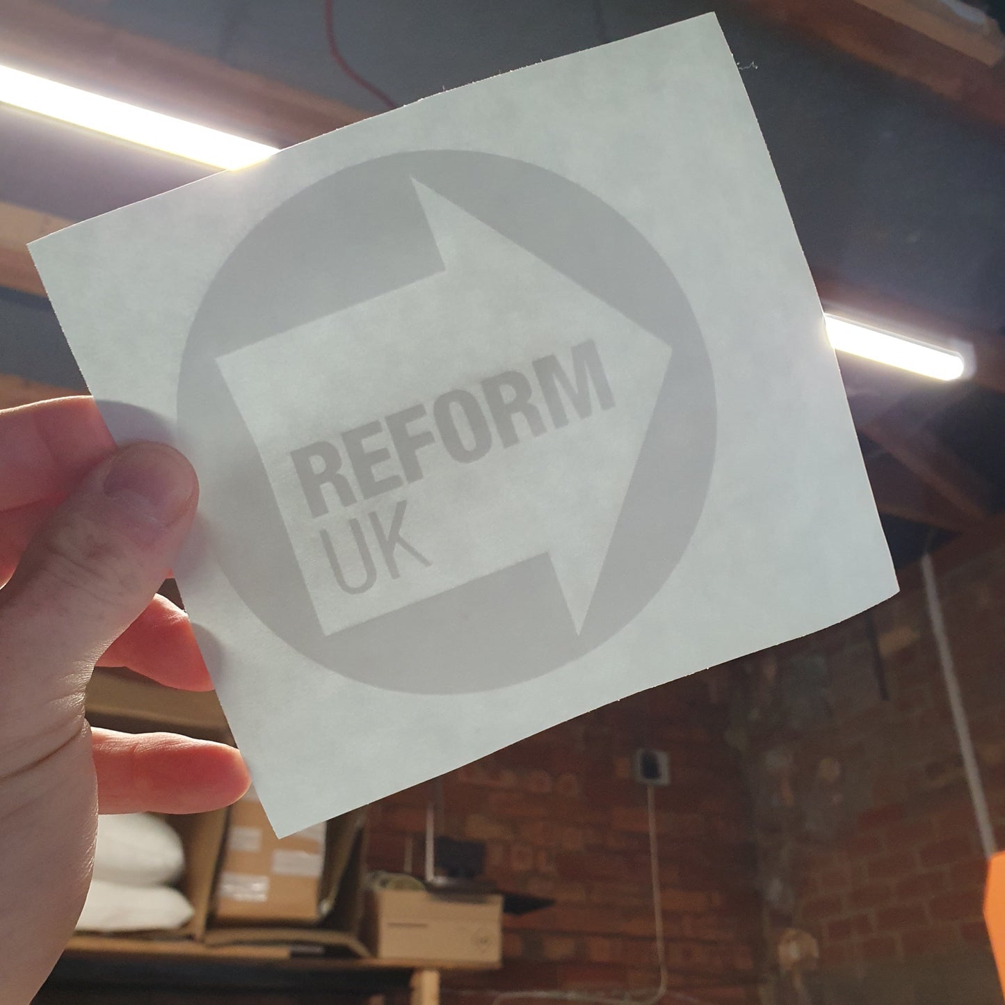 Reform Uk Ticker Manifesto Stickers Decals