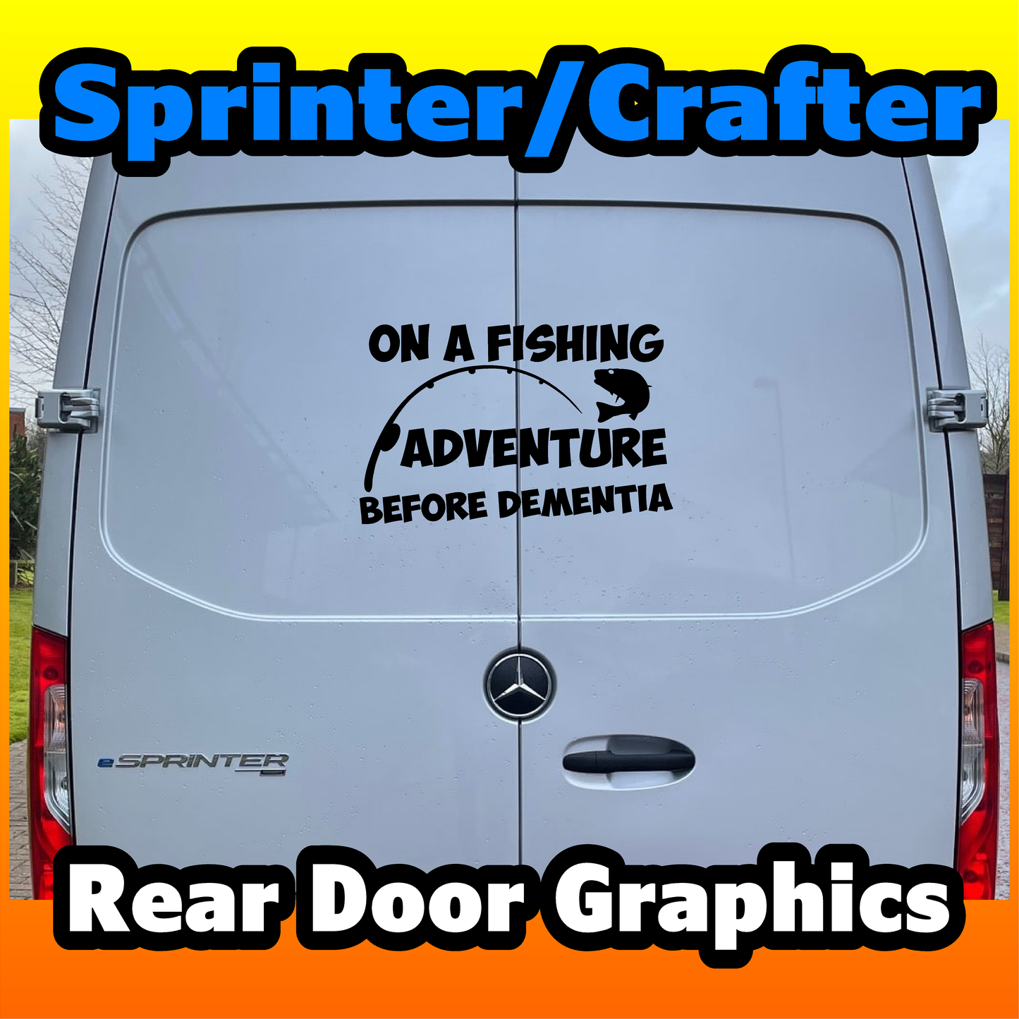Adventure Before Dementia Fishing decal for sprinter and crafter