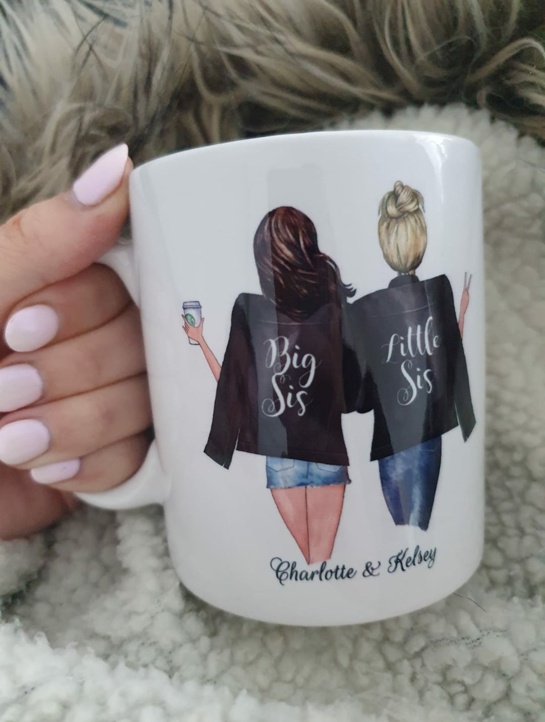 2 sisters mug, personalised sister cups, best sister mug, 11oz