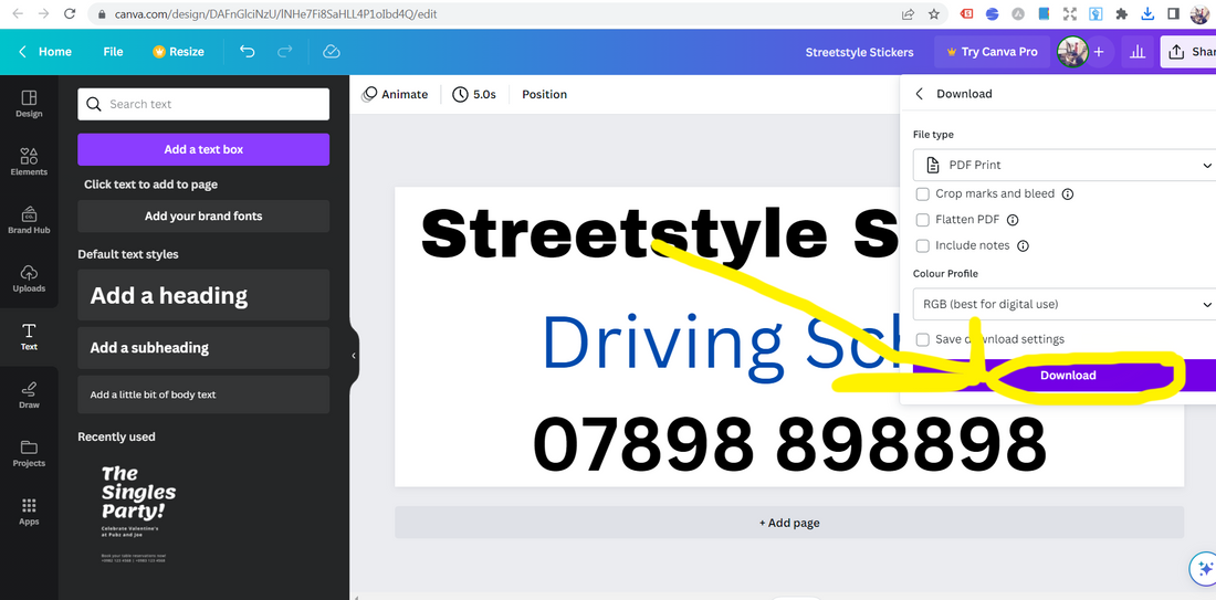 Design Your Own Sign Writing Using Canva