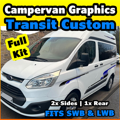 Ford Transit Custom Campervan Graphics Kit front view