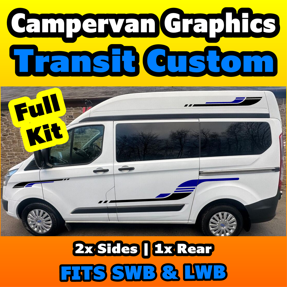 Ford Transit Custom | Campervan Graphics Kit – StreetStyle Stickers
