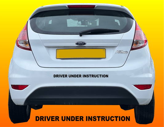 Driver Under Instruction Stickers