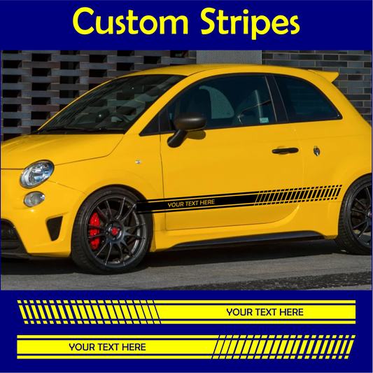 Fiat 500 Stripes | Abarth Stickers | Abarth 595 Decals