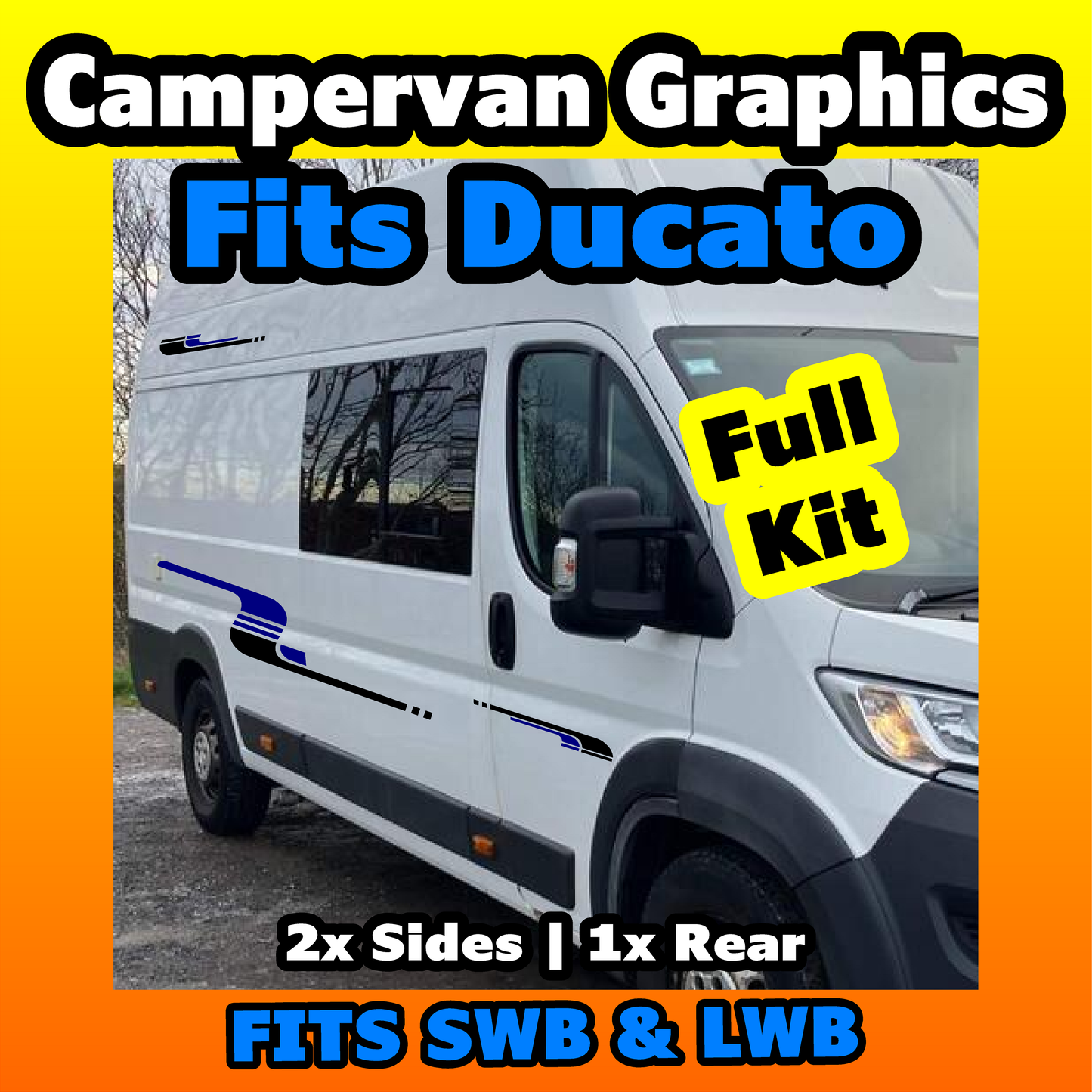 Fiat Ducato Van Graphics Decals