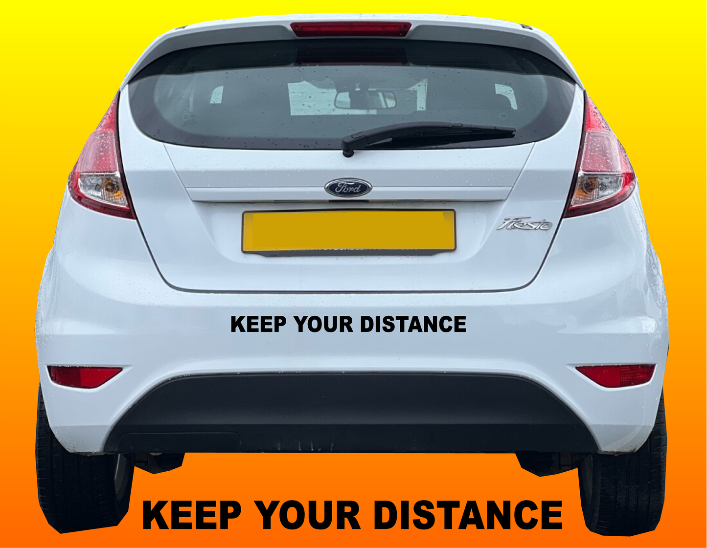 Keep Your Distance Driving Instructor Vinyl Decal Sticker