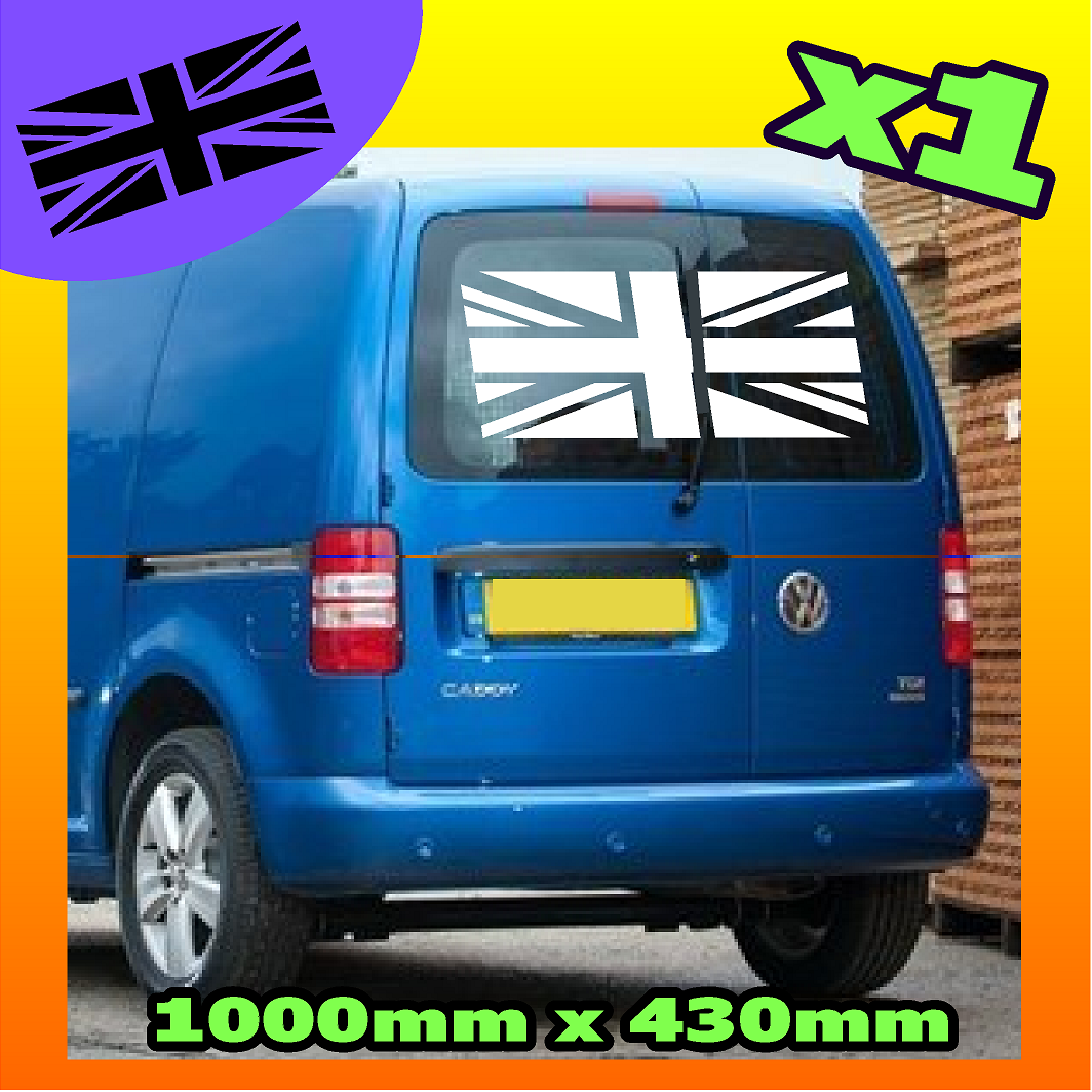 VW Caddy Union Jack Sticker Norm