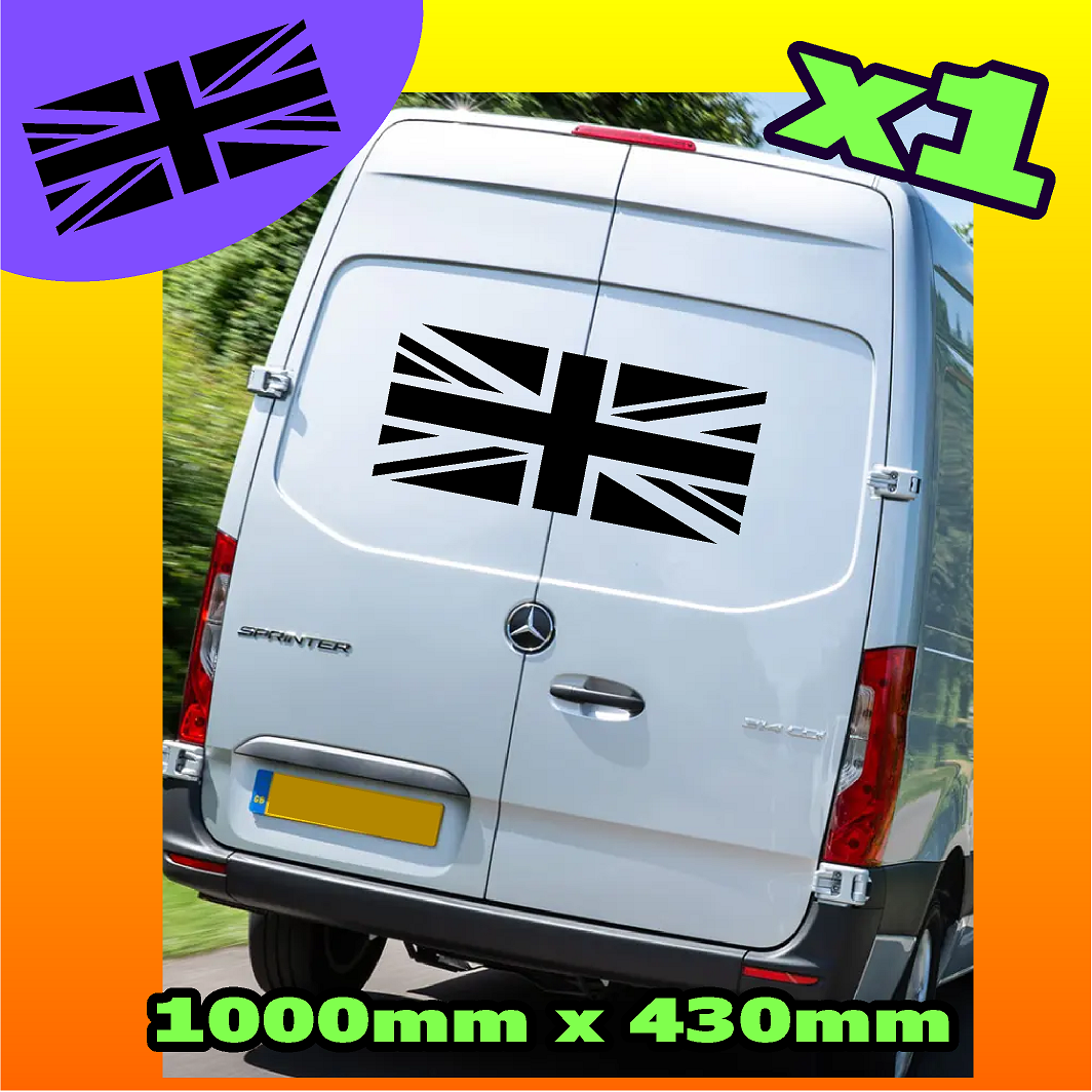 Mercedes Sprinter Union Jack Sticker Normal