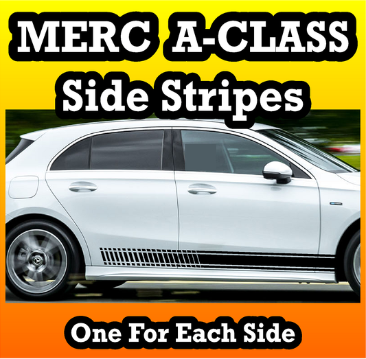 Mercedes A Class Side Stripes Stickers A45 AMG Decals