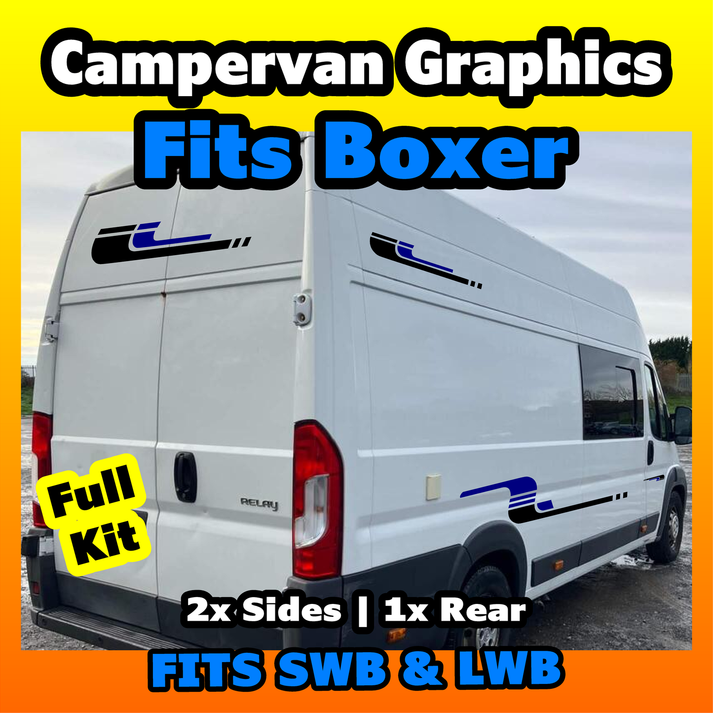 Peugeot Boxer Van Graphics for camper van