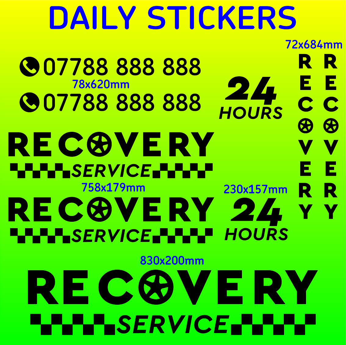 Iveco Daily Recovery Truck Stickers
