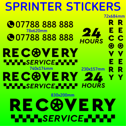 Mercedes Sprinter Recovery Truck Stickers