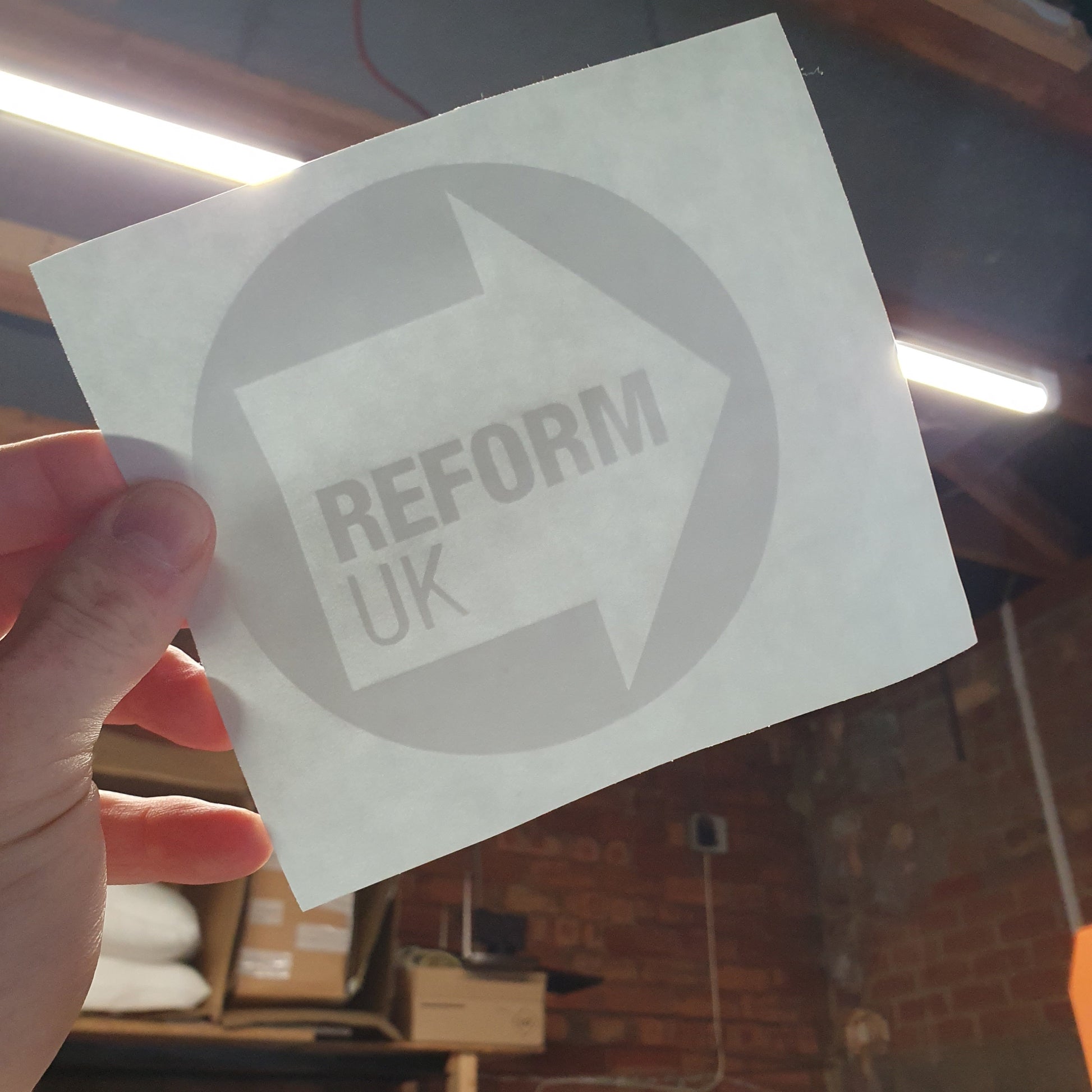 Reform Uk Ticker Manifesto Stickers Decals