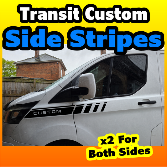 Ford Transit Custom Broken Wing Racing Stripe Decals – Pair