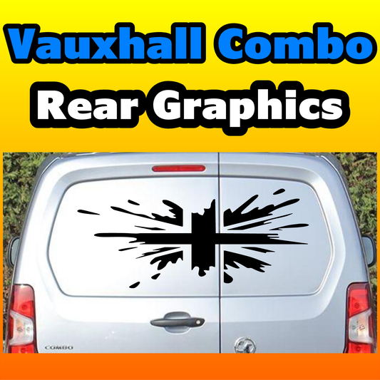 Vauxhall Combo Rear Splat union jack Graphic