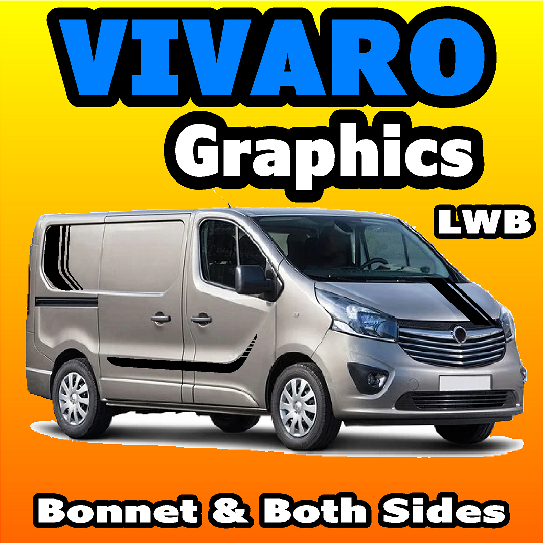 Vauxhall Vivaro Side Stripes Stickers Kit