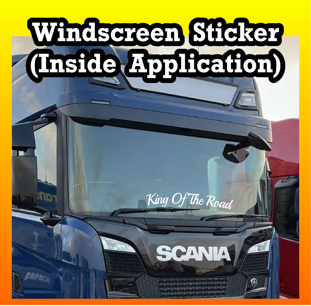 King of the road truck sticker trucking