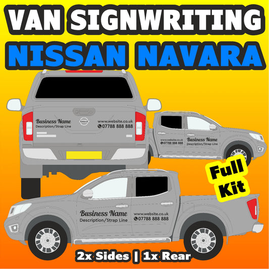 Nissan Navara Basic DIY van signs kit — photo 1