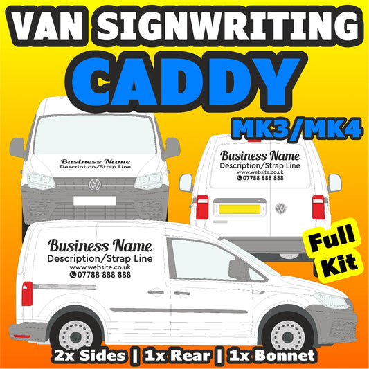 Volkswagen Caddy Mk3/Mk4 Basic DIY van signs kit — photo 1