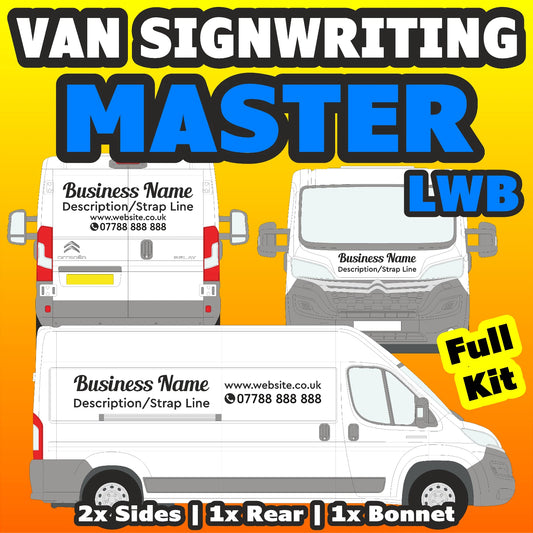 Master LWB Basic DIY van signs kit