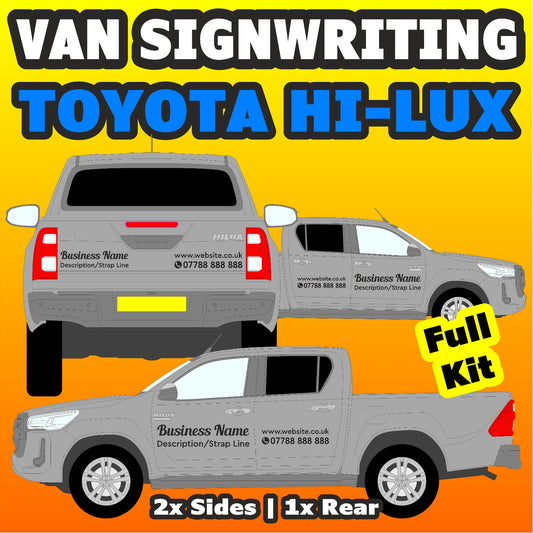 Hilux Basic DIY van signs kit