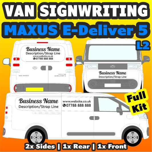 eDeliver 5 L2 Basic DIY van signs kit