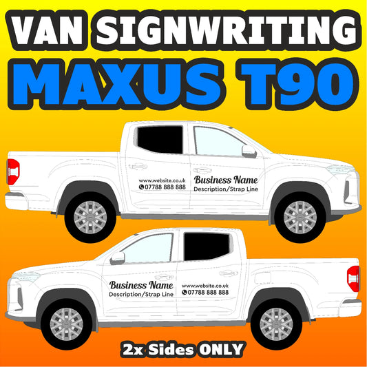 MAXUS T90 Basic DIY van signs kit
