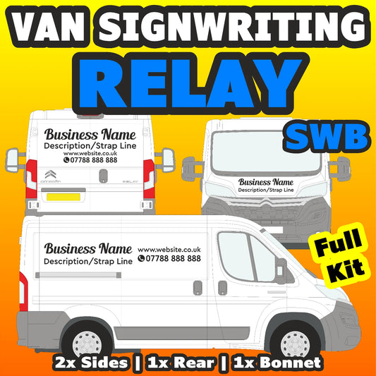 Relay SWB Basic DIY van signs kit