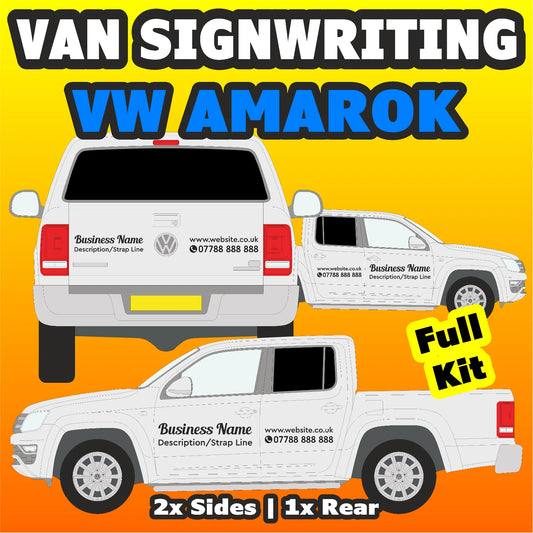 VW Amarok Basic DIY van signs kit