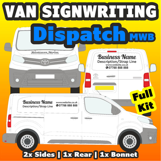 Dispatch MWB Basic DIY van signs kit