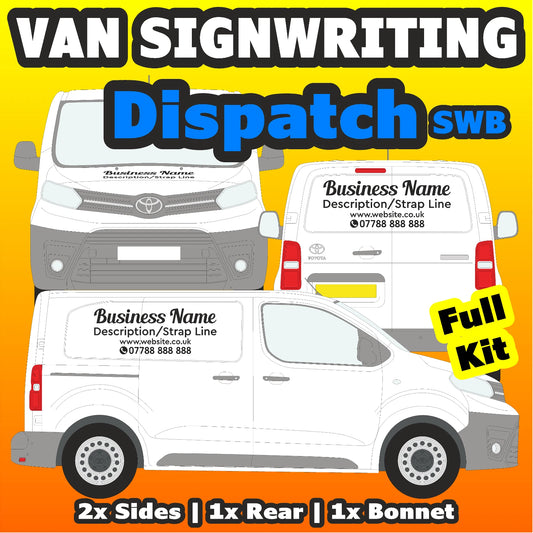 Dispatch SWB Basic DIY van signs kit