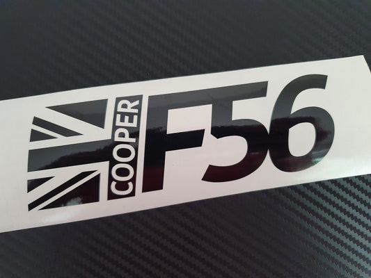 F56 mini cooper sticker flag